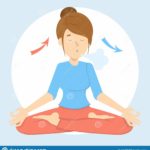 exercice-de-souffle-pour-la-bonne-relaxation-respirez-dedans-et-131435880 illustrer l'atelier souffle